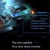 3000W/4000W/5000W Power Inverter Pure Sine Wave Inverter Car Transformer 12V/24V/48V/60V/72V DC to 110V/220V-240V AC,Car Power Inverter with Dual AC Outlets,for Home,RV Vehicle,Camping (Color : 5000W view 3