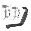 LKOOFHNM DSLR Camera L-Bracket Video Handle Grip Light with Cold Shoe Mount 1/4 Adapter for Smooth 4 Mobile 3 Camera Bracket Mount for Adapter view 2