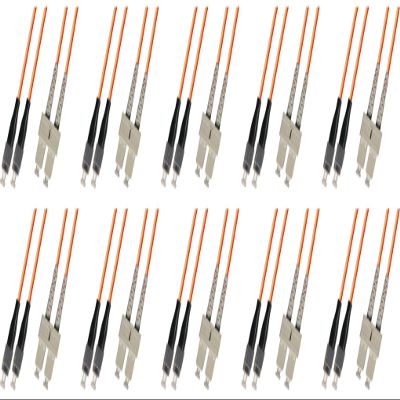 Ultra Spec Cables 3M Multimode Duplex Fiber Optic Cable (50/125) - FC to SC (10 Pack)
