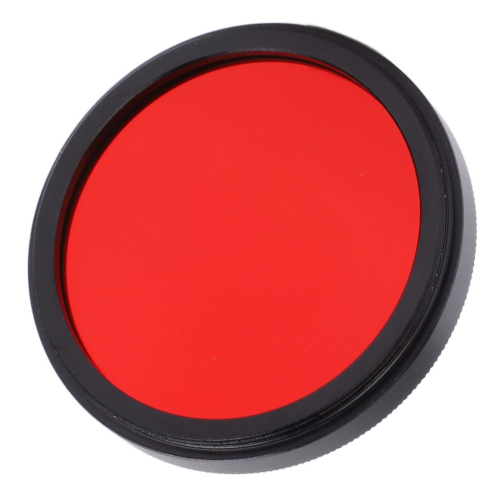 BTSEURY Full Red Lens Filter, Optical Glass Filter for Camera Lens, Compatible with (40.5mm)