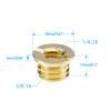 5PCS Camera Screw Nut 1/4'' to 3/8'' Conversion Screw for Tripod Ballhead Quick Release Screw Mount Adapter for DSLR Adapter Screw Adapter Screw Tripod Adapter Screw Ballhead Camera Mount view 3