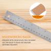 PACKOVE Stainless Steel Cork Backed Ruler Scales for Accurate Measuring Ruler for Students Office Use and Woodworking Projects view 3