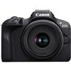 Canon EOS R100 Mirrorless Camera RF-S 18-45mm f/4.5-6.3 is STM Lens Kit Shoulder Bag, Black view 2