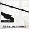 90 PCS 6 Inches Reusable Cable Ties, Adjustable Cord Straps, Cable Organizer, Cord Wrap and Hook Loop Cords Management - Black view 3