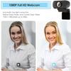 1080P Webcam with Microphone & Tripod Stand Privacy Shutter, Cute Non Slip Rubber Base Mouse Pad with Wrist Rest Support view 2