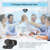1080P Webcam with Microphone & Tripod Stand Privacy Shutter, Cute Non Slip Rubber Base Mouse Pad with Wrist Rest Support view 3