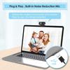 1080P Webcam with Microphone & Tripod Stand Privacy Shutter, Cute Non Slip Rubber Base Mouse Pad with Wrist Rest Support view 4