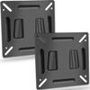 Alrhipvm 2 Pack RV TV Mount Monitor Wall Mount for 14-27 LED LCD TV Flat Screens, Small VESA Mount for Computer Camper Low Profile Fixed Mount with Max VESA 100x100mm, Hold up 33lbs view 1