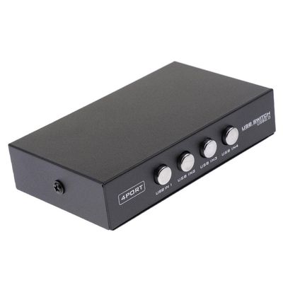 BaotyJie USB 2.0 Manual Sharing Switcher Peripheral Selector 4 Port HUB for Printer