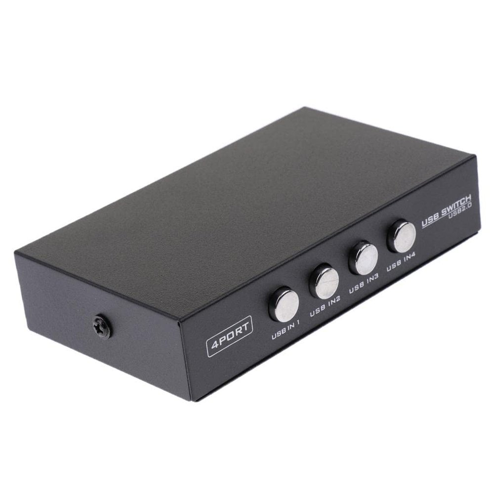 BaotyJie USB 2.0 Manual Sharing Switcher Peripheral Selector 4 Port HUB for Printer