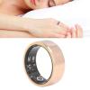 Yunir Smart Ring, Gold IP68 Water Sleep Health Pedometer Smart Health Ring, with Chariging Cable, for Daily Use (Size 8) view 3