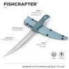 Benchmade - Fishcrafter Outdoor, Water, Fishing Knife with Depth Blue Santoprene Handle and 7" Trailing Point Blade (18010) view 2