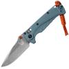 Benchmade - Mini Adira Outdoor, Water, Fishing Knife, Plain Edge Drop-Point Blade with Depth Blue Grivory Handle (18065) view 1