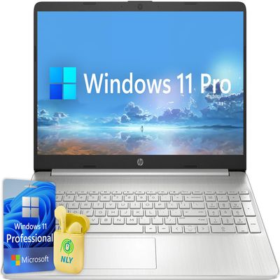 HP 15.6" Business Laptop Computer, Windows 11 Pro Laptop 36GB RAM 1TB SSD, Intel Core i5-1135G7 Processor, FHD 1920x1080 LED Display, Numeric Keypad, SD Card Reader, HDMI, NLY Earphones, Silver