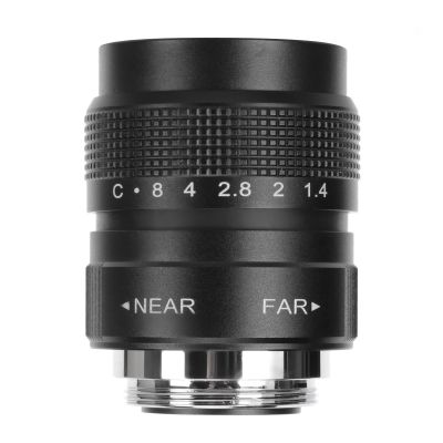 25Mm F1.4 CCTV Lens Manual Adjustment, F1.4 C Mount Advanced Optics, Widest Field, C Mount of View Image, Rugged and, Range of Applications for, Shops, Parking, Houses and Warehouses (Black)
