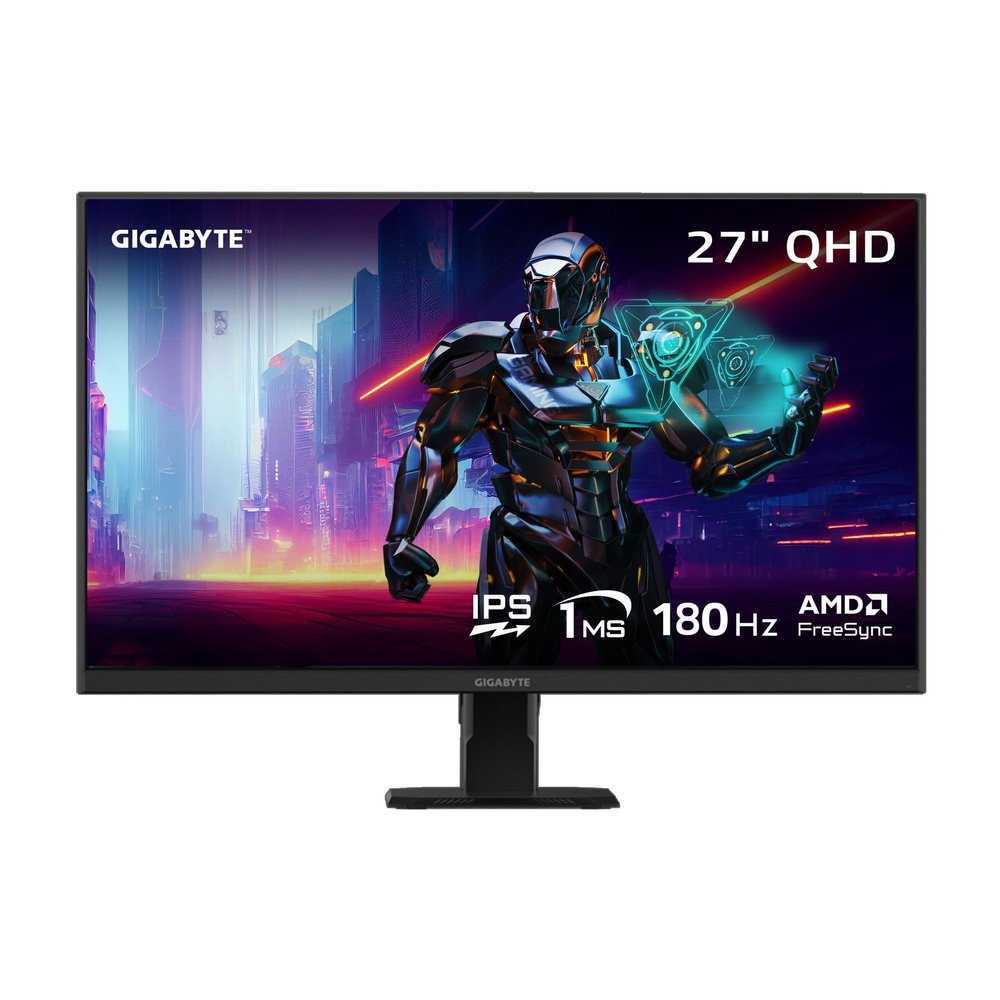 GIGABYTE GS27Q Advanced - 27" IPS Gaming Monitor - QHD 2560x1440-180Hz - 1ms MPRT - AMD FreeSync - HDMI, DP - Black (GS27Q A US)