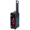 Pelican Air 1535 Carry-on Case by ColorCase - Black - Medium Size Waterproof Case with Gray Padded Microfiber Dividers & Mesh Lid Organizer - Red Handles & Latches view 4