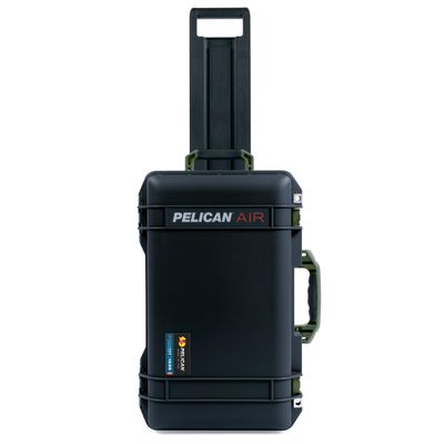 Black Pelican Air 1535 Carry-on Case - Comes empty - OD Green Handles & Latches.
