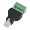 Rj12 6P6C to 6 Screw Terminals Adapter Connector, Rj12 Adapr Constructed, Ethernet to 6P6C of High, Retardant Plastic, Compact Design for Connection view 1