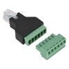 Rj12 6P6C to 6 Screw Terminals Adapter Connector, Rj12 Adapr Constructed, Ethernet to 6P6C of High, Retardant Plastic, Compact Design for Connection view 4