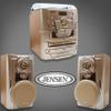 Jensen Bluetooth 3-Speed Turntable CD Player Home Stereo System with Turntable 3 CD Changer Music System, Dual Cassette Deck, Stereo Record Player with Remote Control, Gold view 3