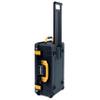 Black Pelican Air 1535 Carry-on Case - With Grey Padded Dividers & Mesh Lid Organizer - Yellow Handles & Latches. view 4