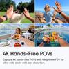 Insta360 GO 3S 128GB  Waterproof Tiny Mighty Action Camera with 4K 3840x2160 Video & 4000x3000 Photo, FlowState Stabilization, AI Editing, Action Pod| (128GB Black+Bike+Selfie Stick(Bike Bundle)) view 3