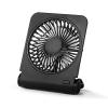 MODODO USB Desktop Fan, Convenient Size, 4Wind Speed Rechargeable Table Cooling Fan Strong Wind Fan 1800mah Battery Capacity, 158x128x45mm, Black view 1