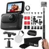 Insta360 GO 3S 128GB  Waterproof Tiny Mighty Action Camera with 4K 3840x2160 Video & 4000x3000 Photo, FlowState Stabilization, AI Editing, Action Pod| (128GB Black+Moto+Selfie Stick(Moto Bundle)) view 1