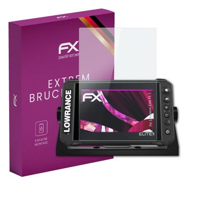 atFoliX Plastic Glass Protective Film compatible with Lowrance Elite FS 7, 9H Hybrid-Glass FX Screen Protector