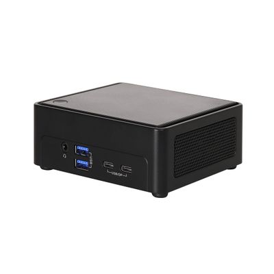 NUCS(Slim) BOX-125H Mini PC, Intel Core Ultra 5 Processor, Arc Graphics, Intel AI Boost, DDR5 5600 up to 96GB, Dual Storages, 4K Quad-Display, 2.5G Dual LAN, Wi-Fi 6E, 6 USB, Thunderbolt 4