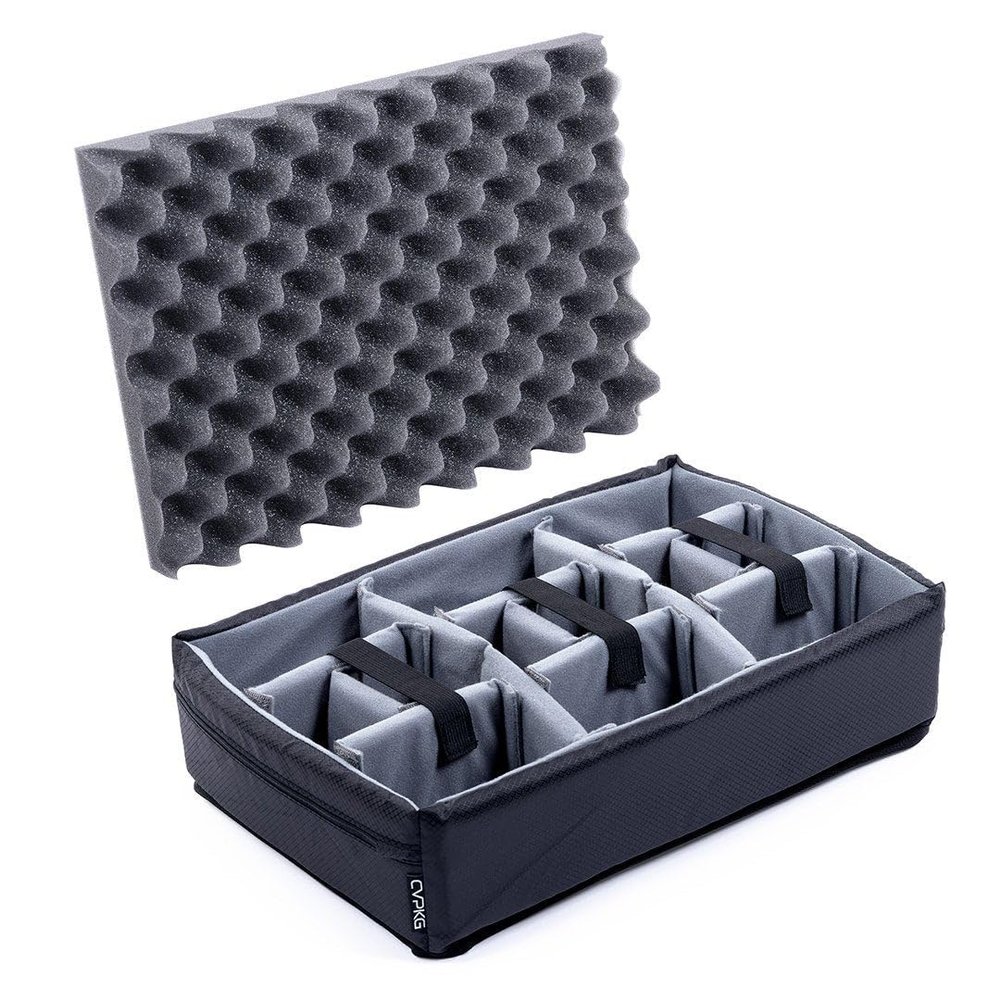 ColorCase Gray Padded Divider Set for The Pelican 1450 Protector case.