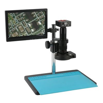 Microscope Accessories Kit 4K 1080P 48MP Lab Electronic HDMI USB Video Microscope Camera Zoom 180X 300X 200X 500X 120XC Mount Lens For PCB Soldering Repair Microscope Slides ( Color : C , Size : 180X