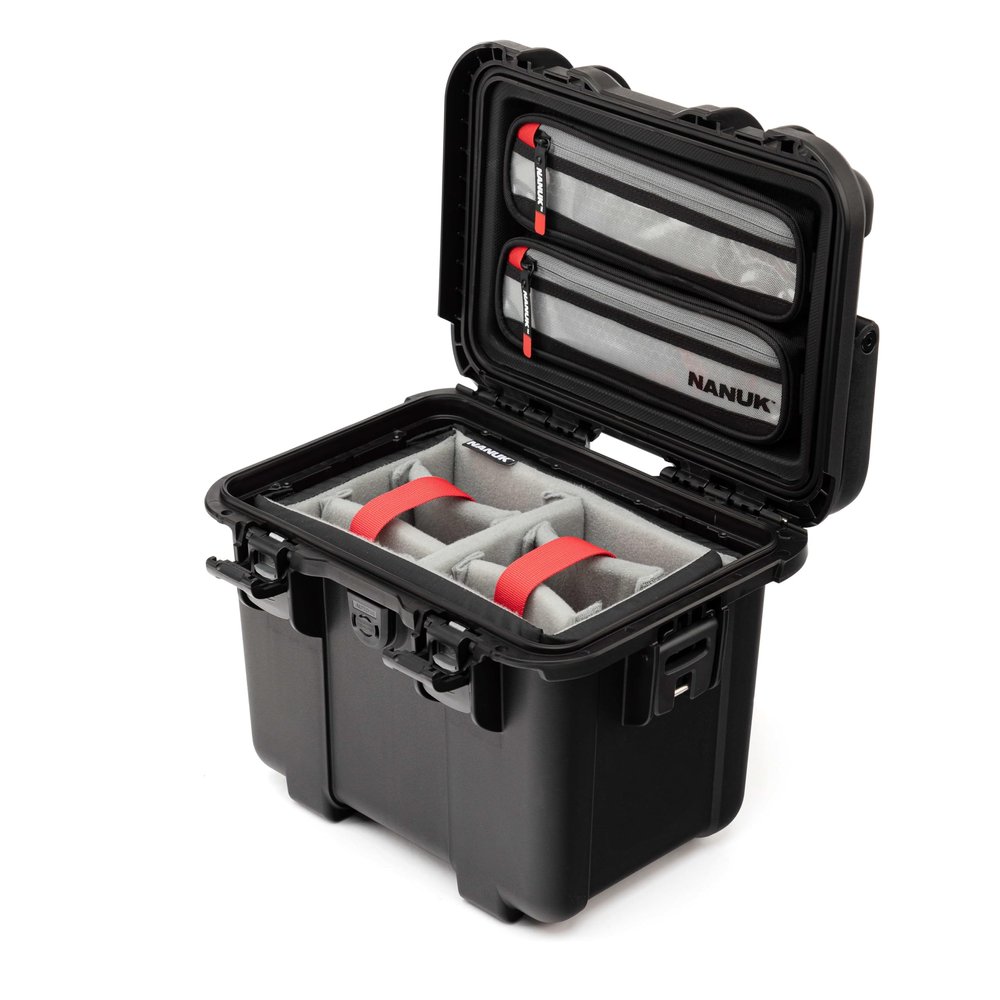 NANUK T20 IP67 Waterproof, Dustproof, and Impact-Resistant Top Loader Case with Pro Photo Kit (Black)