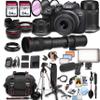 Canon EOS R10 Mirrorless Camera18-45mm and 55-210mm Lenses + 420-800mm Super Telephoto Lens + 128GB Memory, LED Light, Microphone, Spare Battery, Case, Tripod, Flash, (44pc Bundle) (Renewed) view 1