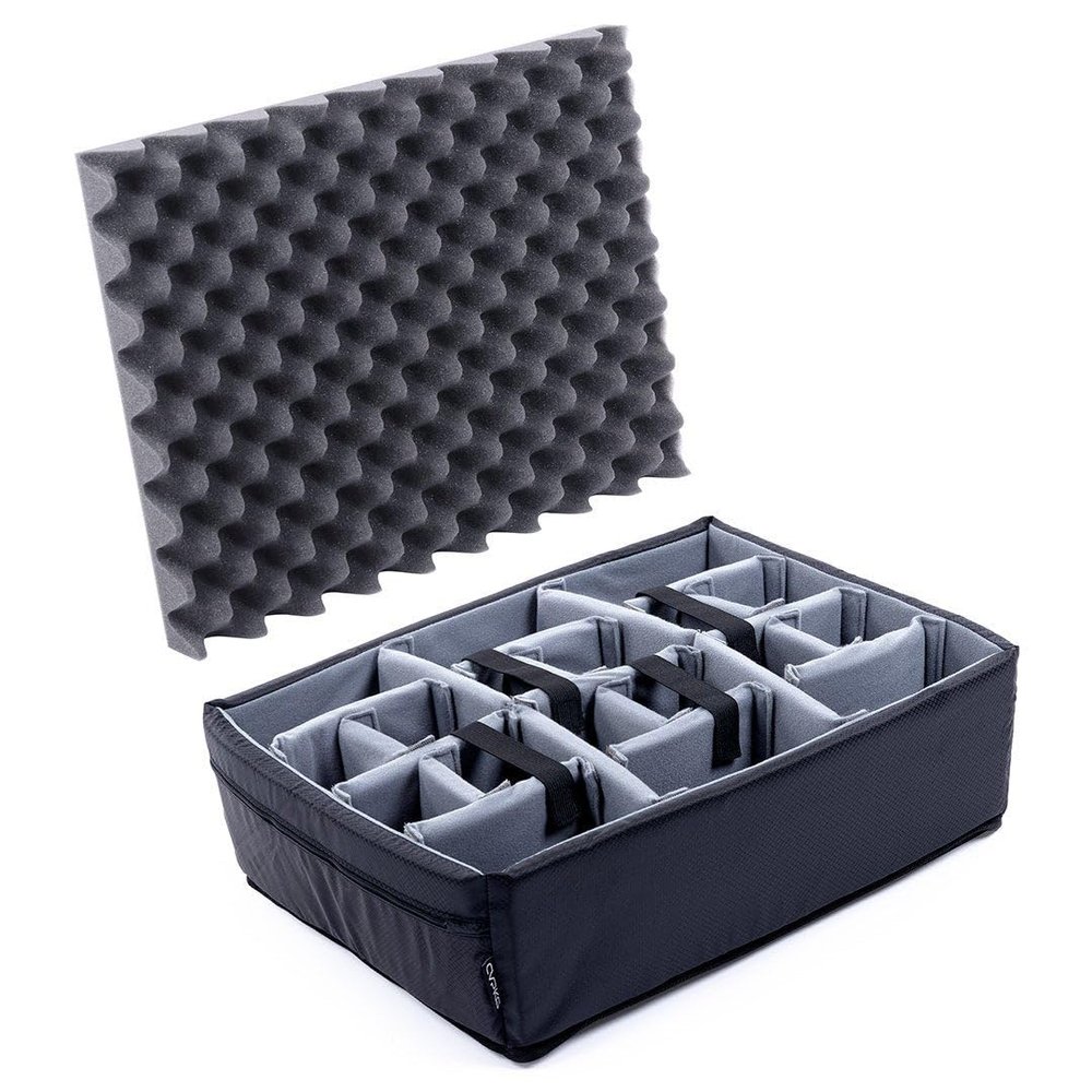 ColorCase Gray Padded Divider set for the Pelican 1550 protector case.