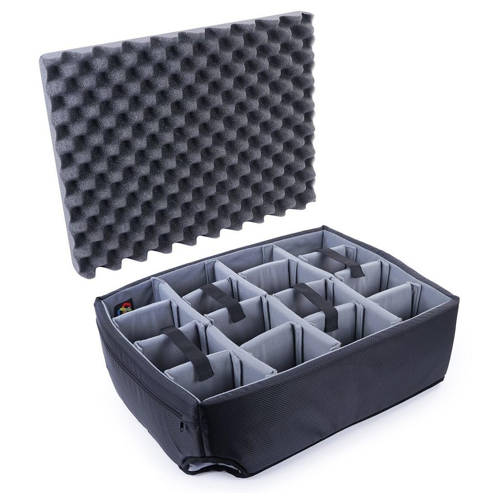 ColorCase Gray Padded Divider set for the Pelican 1560 protector case.