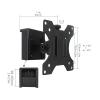 Monitor Arm Single Monitor Stand Wall-Mounted Monitor Stand Mount with Mobile Card Slot 13"-27" Adjustable Monitor Hanger, Holds 4.4 to 14.3 Lbs Monitors Bracket (A) view 2