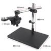 Microscope Kit H_DMI USB Video Microscope Camera Adjustable Boom Table Working Stand Holder + 50mm Ring Holder + Multi-axis Adjustable Metal Arm Microscope Lens Adapters ( Color : Swivel bracket A ) view 2
