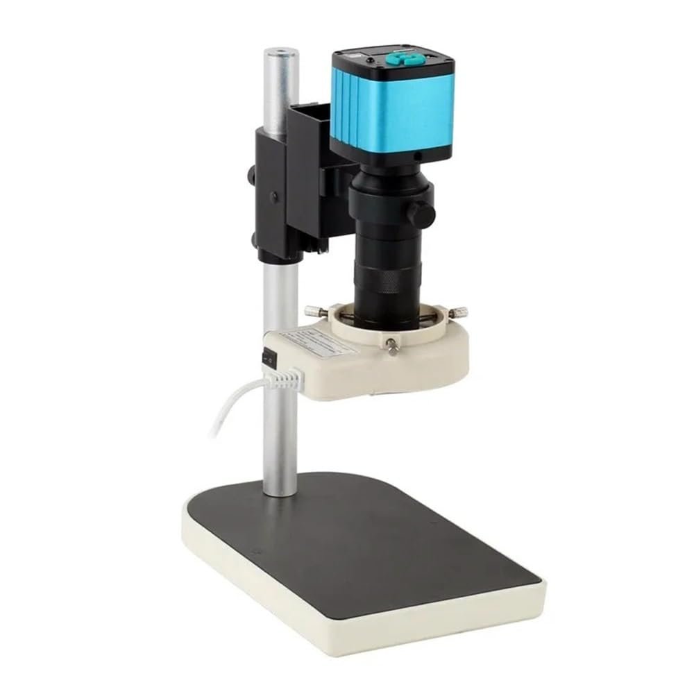 Microscope Accessories Kit 48MP 2K 4K HDMI USB Electronic Digital Video Microscope Camera 130X Zoom C Mount Lens 56 LEDLight For Lab PCB Phone Repair Tools Microscope Slides ( Color : 48MP 4K HDMI USB