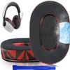 SOULWIT Cooling Gel Replacement Earpads for Sony Inzone H7(WH-G700)/H9(WH-G900N) Wireless Gaming Headset, Ear Pads Cushions with Noise Isolation Foam, Ice Silk Fabric - Red Storm view 1