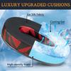 SOULWIT Cooling Gel Replacement Earpads for Sony Inzone H7(WH-G700)/H9(WH-G900N) Wireless Gaming Headset, Ear Pads Cushions with Noise Isolation Foam, Ice Silk Fabric - Red Storm view 3
