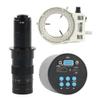 Microscope Accessories Kit 4K 2K 48MP 55MP FHD HDMI USB Electronic Eyepiece Video Microscope Camera +Adjustable Zoom 180X C-MOUNT Lens For PCB Phone Repair Microscope Slides ( Color : Camera with LED view 1