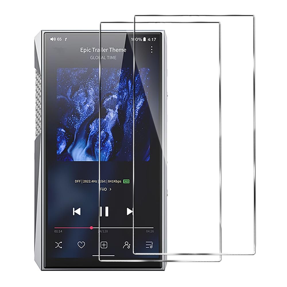 AudioPartner 9H Premium Scratch-Proof Front LCD Screen Protector Guard Tempered Glass Protective Film for Fiio M23 (1PC)