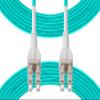 Fibergaga-Uniboot OM3 LC to LC Fiber Patch Cable, Multi-Mode Duplex Fiber Optic Cable Jumper Optical Patch Cord 10GB, 50/125m,LSZH Jacket,Length Options: 0.5m-100m,15M(50ft) view 1