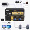CKL 8K HDMI 2.1 KVM Switch (2 Computers 2 Monitors with EDID) view 3
