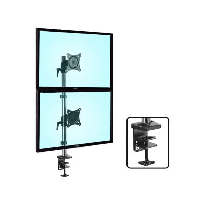 Monitor Arm Monitor Arm Dual Screen Monitor Stand Monitor Mount Stand Installed Vertically Up and Down 17"-27" Monitor Desk Mount, Each Arm Holds Up to 17.6 Lbs Monitors Bracket (Size : C) ()