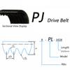 Cosyhat 1PC Black Rubber PJ Ribs Belt Model 465J 475J 225j PJ572 PJ375 900J Fitness Belt Runing Belt (Size : 465J 1180mm, Color : 10ribs) view 3