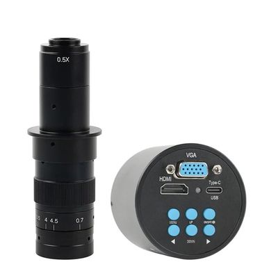 Microscope Accessories Kit 4K 2K 48MP 55MP FHD HDMI USB Electronic Eyepiece Video Microscope Camera +Adjustable Zoom 180X C-MOUNT Lens For PCB Phone Repair Microscope Slides ( Color : HDMI VGA Type-c