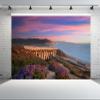 chnywork 5x4ft California Scenery Backdrop San Diego Seaside Highway Beach Mountain Sunset Landscape Background United States Travel Theme Party Decor Photo Studio Booth Props Wallpaper view 2